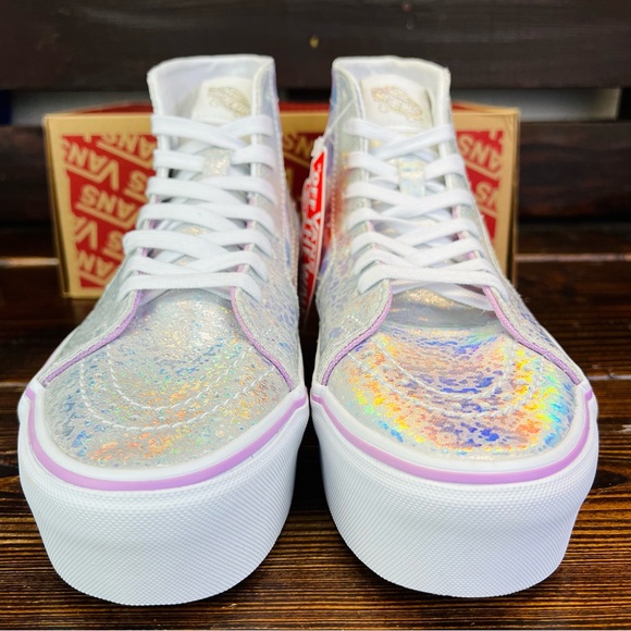 NIB Vans Sk8-Hi Tapered Butterfly Dreams Platform Sparkle Sneakers - Picture 8 of 13